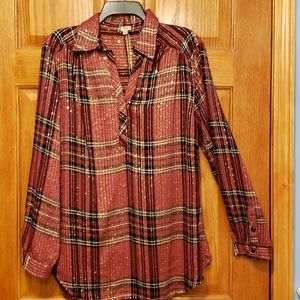 Holiday sparkle, Long sleeve top